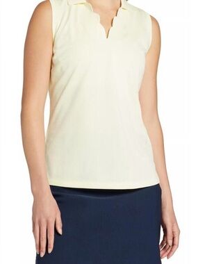 Walter Hagen Women's Clubhouse Scallop Sleeveless Golf shirt- New with tags.